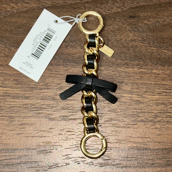 Coach Black and Gold Bag extender/charm - Picture 1 of 7